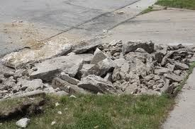 Denver Concrete Disposal Broken concrete.