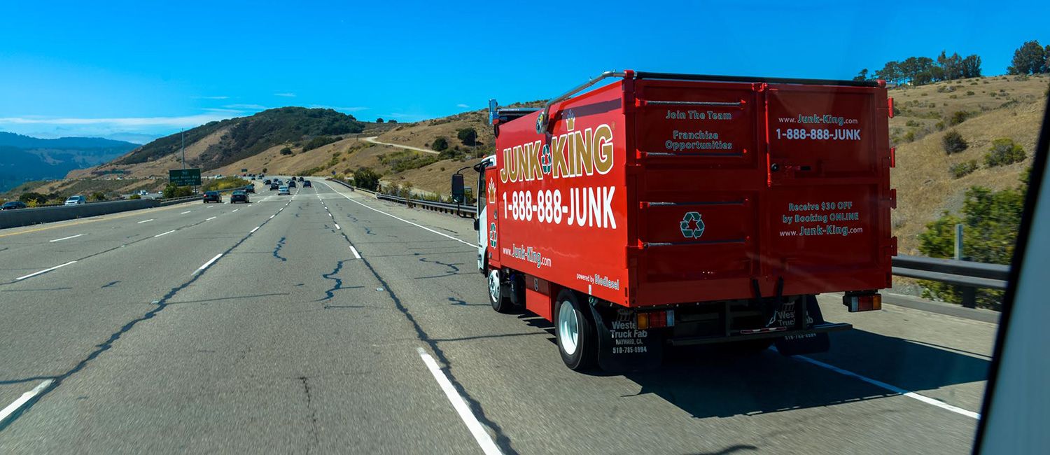 Junk Removal Truck Highway